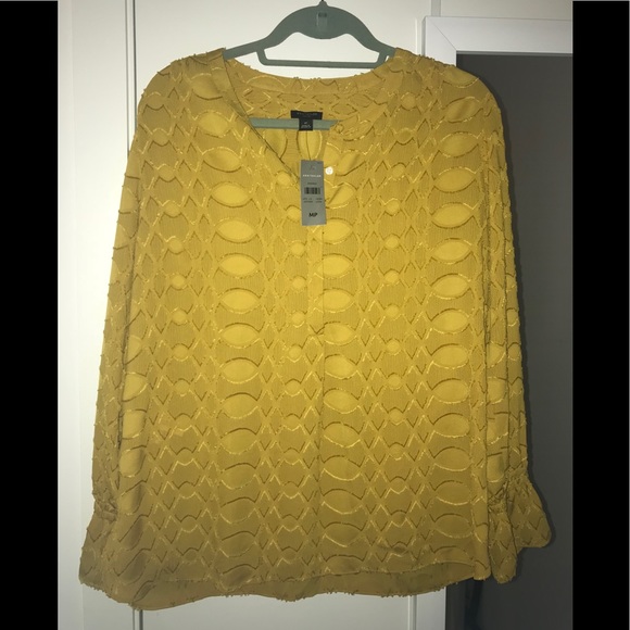 Ann Taylor Tops - Ann Taylor Mustard Blouse